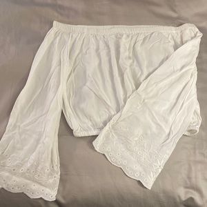 White L.A. Hearts off the shoulder top. Size small.